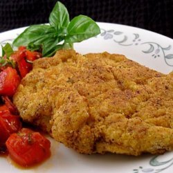 Lightly Fried Chicken Breasts With Basil Tomatoes recipe