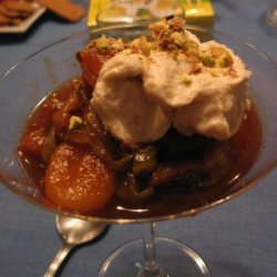 Spiced Fruit Compote With Ricotta Cream recipe