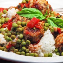 Mouthwatering Meatball & Peas! recipe
