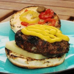 Grilled Backyard Burgundy Burgers recipe