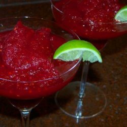 Double Berry Margaritas in the Ice Cream Maker recipe