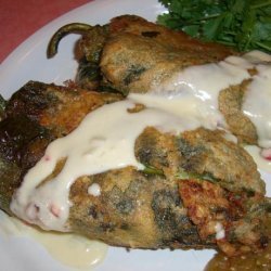 Chile Rellenos With Ground Pork and Tomatoes recipe