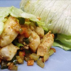 Chicken in Lettuce Leaves recipe