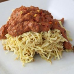 Sweet Potato  pasta  With Tangy Marinara: a Raw Food R recipe