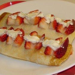 Creamy Strawberry Crepes recipe