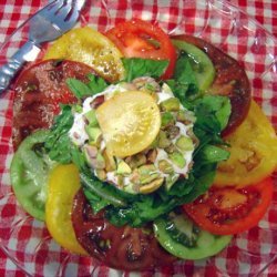 Heirloom Tomato Salad With Goat Cheese and Arugula recipe