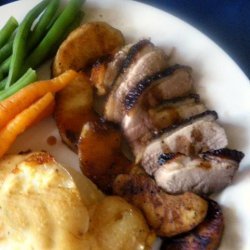 Duck Breast With Fried Apples recipe