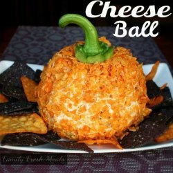 Pumpkin Shaped Cheese Ball recipe