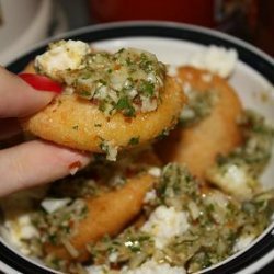 Arepitas With Chimichurri and Queso Fresco recipe