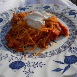 Skillet Chicken and Cheese Enchiladas recipe