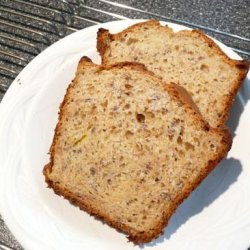 Easy Lower Sugar Banana Flax Bread recipe