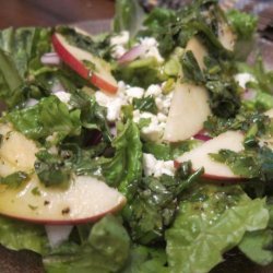 Mixed Greens & Piñata Apple Salad W/Cotija for 1 recipe