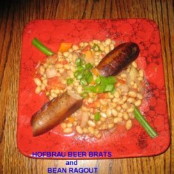 Hofbrau Beer Brats and Bean Ragout recipe