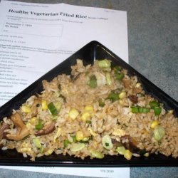Healthy Vegetarian Fried Rice recipe