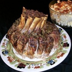 Crown Pork Roast With Cranberry Stuffing recipe