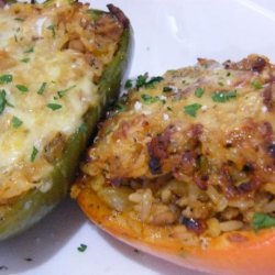 Stuffed Peppers With Pork and Rice recipe