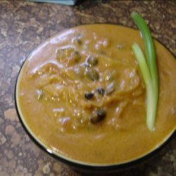 Velvety Pumpkin & Black Bean Soup recipe