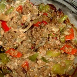 Vegetarian Meatless Pepper & Mushroom Casserole recipe