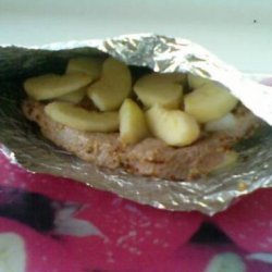 Foil Bag-Baked Pork With Apples recipe