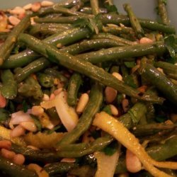 Roasted Green Beans With Lemon, Pine Nuts & Parmigiano recipe