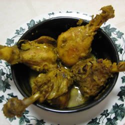 Spicy Indian Chicken with Green Masala recipe