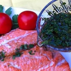 Asian Lime and Cilantro Sauce For Salmon recipe