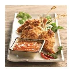 Coconut Chicken with Apricot Ginger Dipping Sauce recipe