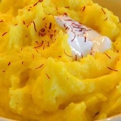 Saffron Mash Potatoes recipe