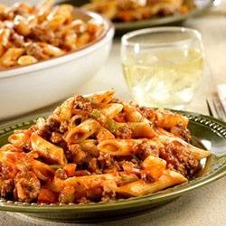 Quick and Spicy Beef with Penne recipe