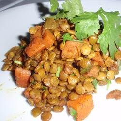Caribbean Curried Peas (Lentils) recipe