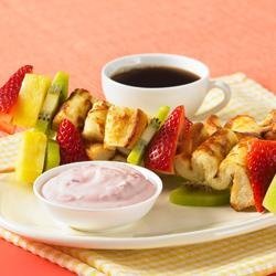French Toast Fruit Kabobs with Dip recipe