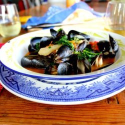 Mussels in a Fennel and White Wine Broth recipe