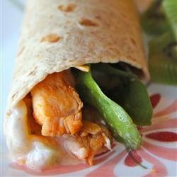 Simple Sweet and Spicy Chicken Wraps recipe