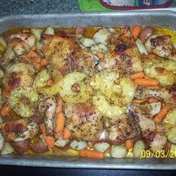 Garlic Roasted Chicken and Potatoes recipe