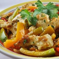 Chicken and Peppers with Balsamic Vinegar recipe