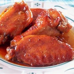 Sweet and Gooey Chicken Wings recipe