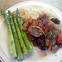 Chicken Thigh Fricassee with Mushrooms and Rosemary recipe