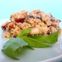 Couscous with Mushrooms and Sun-Dried Tomatoes recipe