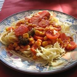 Al's Quick Vegetarian Spaghetti recipe