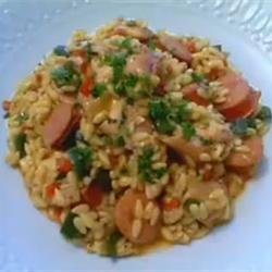 Risotto with Chicken, Sausage and Peppers recipe