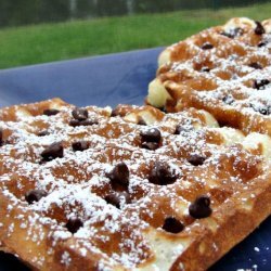 Sour Cream- Blueberry Waffles recipe
