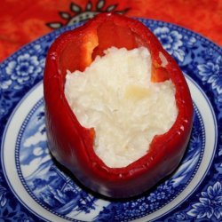 Mom's Stuffed Bell Peppers (No Meat) recipe