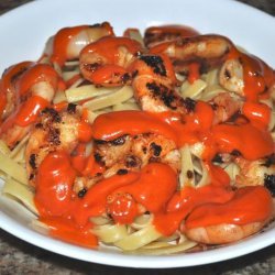 Grilled Garlic Shrimp With Romesco Sauce recipe