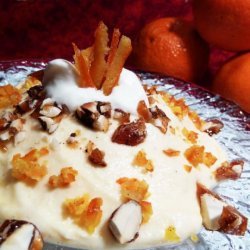 Tangerine Cream With Brittle Topping recipe