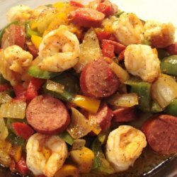 Shrimp and Turkey Sausage Stir-Fry recipe