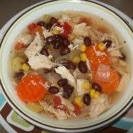 Cuban Black Bean Chicken Soup recipe