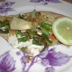 Kumquat's Spring Pizza With Asparagus and Artichoke Hearts recipe