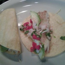 Tacos De Pescado (Baja Style but No Cabbage) recipe