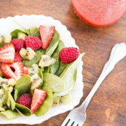 Strawberry-Kiwi Salad With Basil recipe