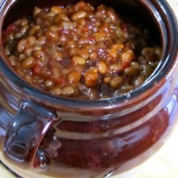 Baked Beans With Pineapple and Plantain recipe